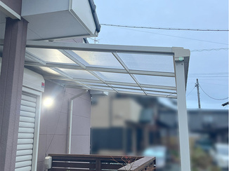 小工事 テラス屋根張り替え工事